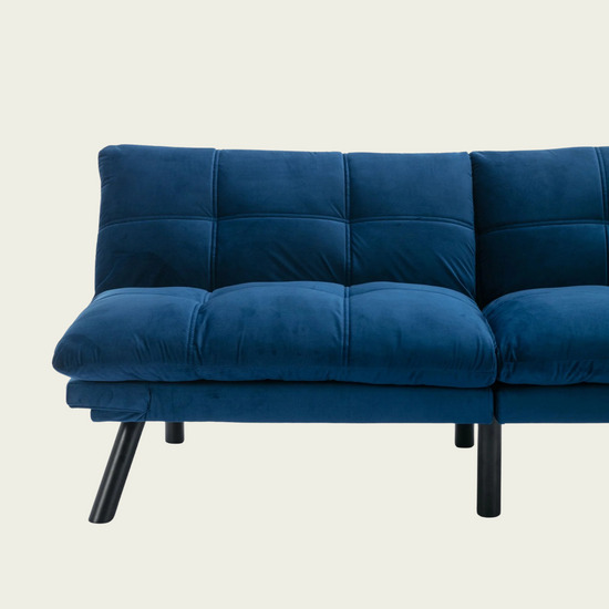 Navy Blue Convertible Folding Modern sofa Bed