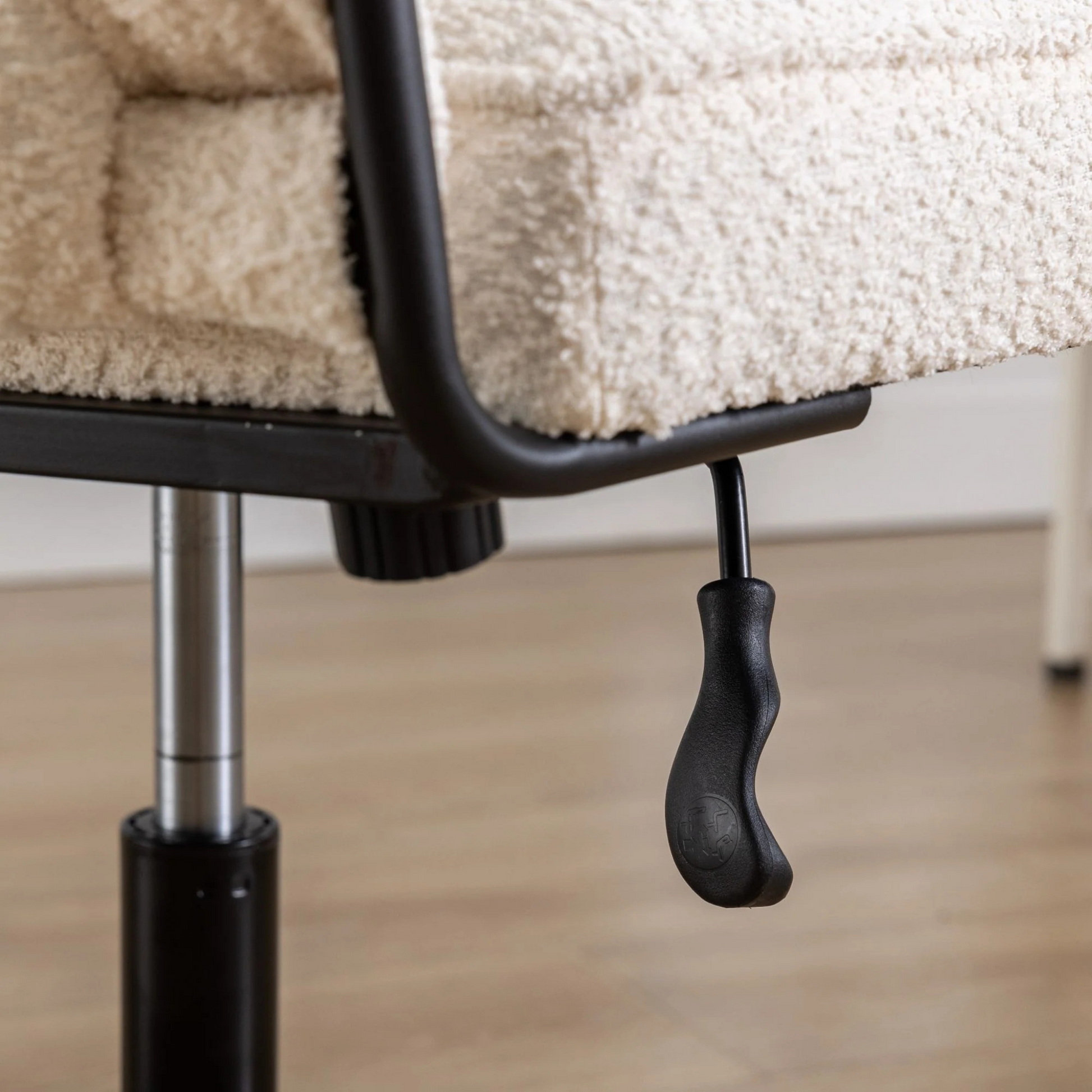 Armless Office Desk No Wheels,Living room chair, velvet cross-legged chair with back arms,for Bedroom, Living Room