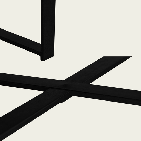 31.29"Modern Retro Splicing Round Coffee Table, Fir Wood Table Top with Black Cross Legs Base(Same SKU:W75770652)