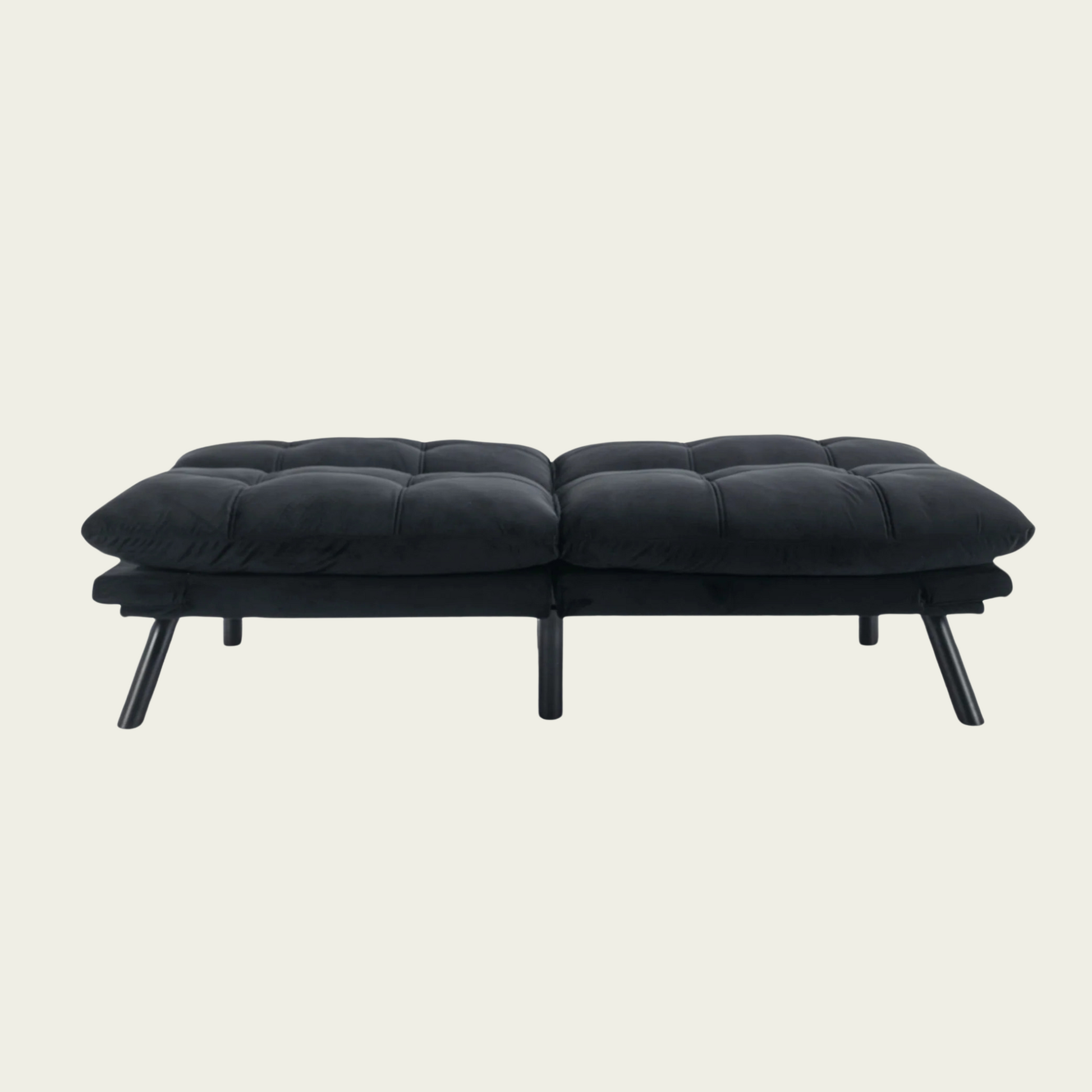 Black Convertible Folding Modern sofa Bed