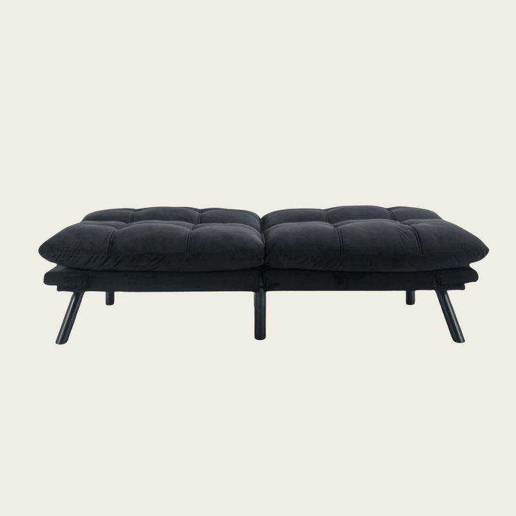 Black Convertible Folding Modern sofa Bed