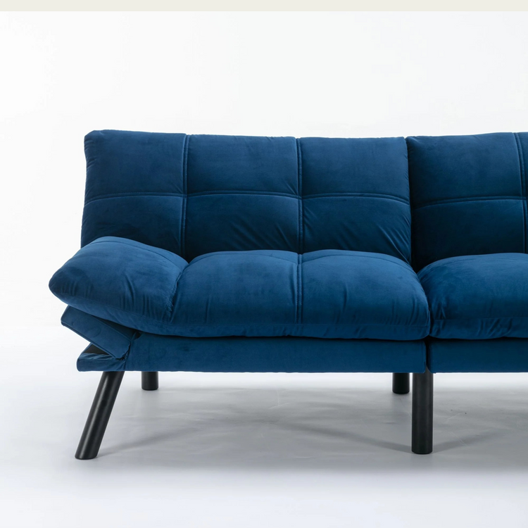 Navy Blue Convertible Folding Modern sofa Bed