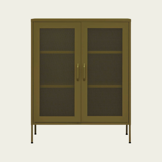 Storage Cabinet Olive Green 31.5"x13.8"x40" Steel