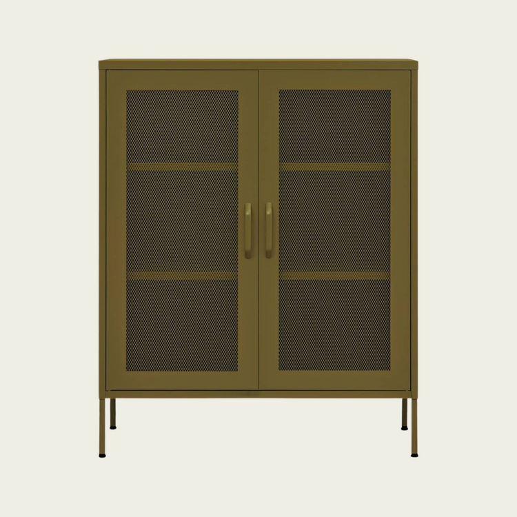 Storage Cabinet Olive Green 31.5"x13.8"x40" Steel