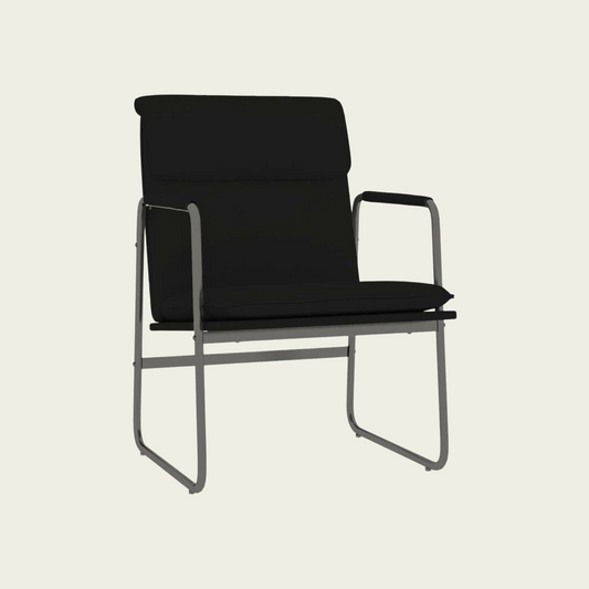 Lounge Chair Black 21.7"x25.2"x31.5" Faux Leather