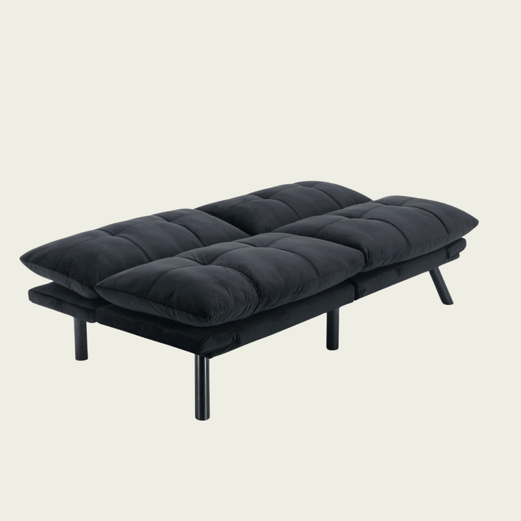 Black Convertible Folding Modern sofa Bed