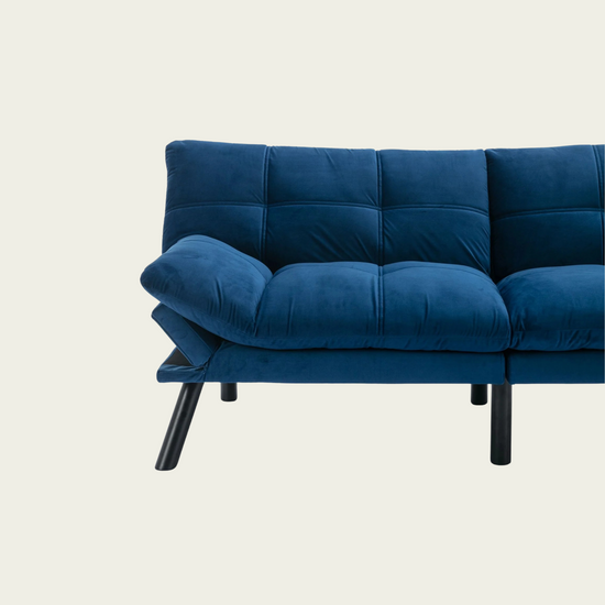 Navy Blue Convertible Folding Modern sofa Bed