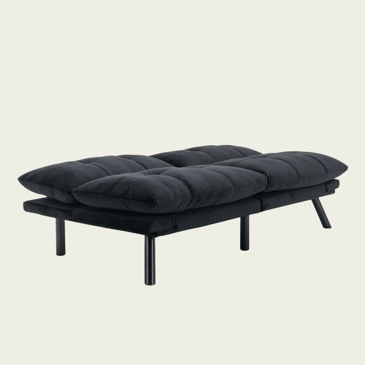 Black Convertible Folding Modern sofa Bed