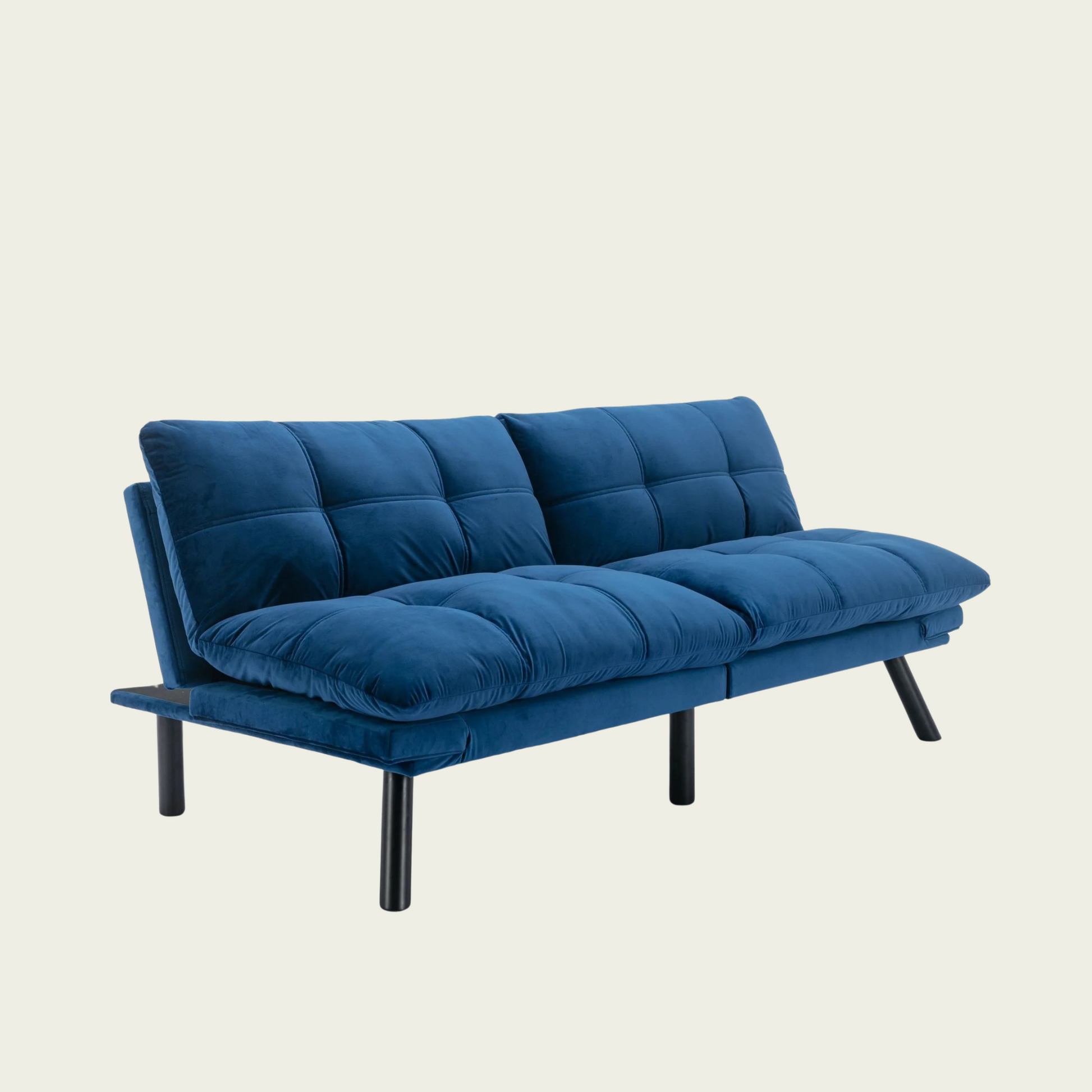 Navy Blue Convertible Folding Modern sofa Bed