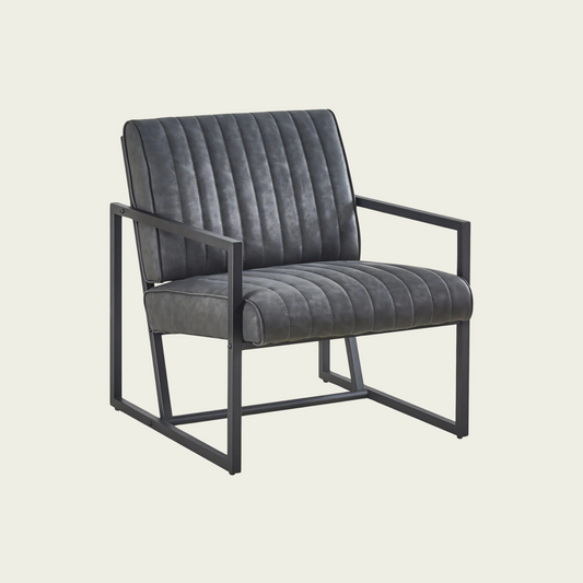 Modern design high quality PU(GREY)+ steel armchair, for Kitchen, Dining, Bedroom, Living Room