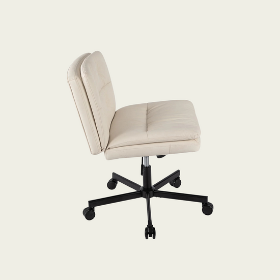 Large Size Swivel Home Office Desk Chair Armless Office Room Chair