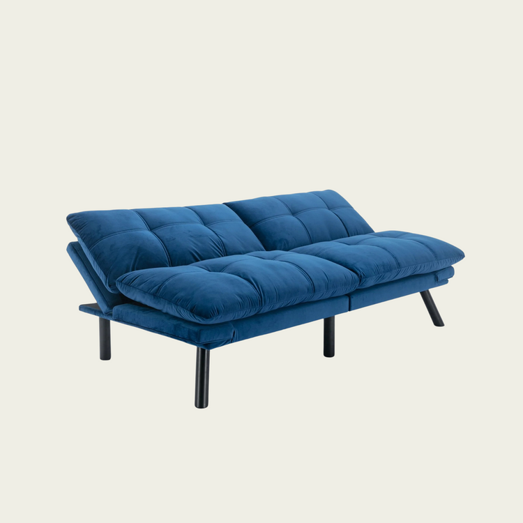 Navy Blue Convertible Folding Modern sofa Bed