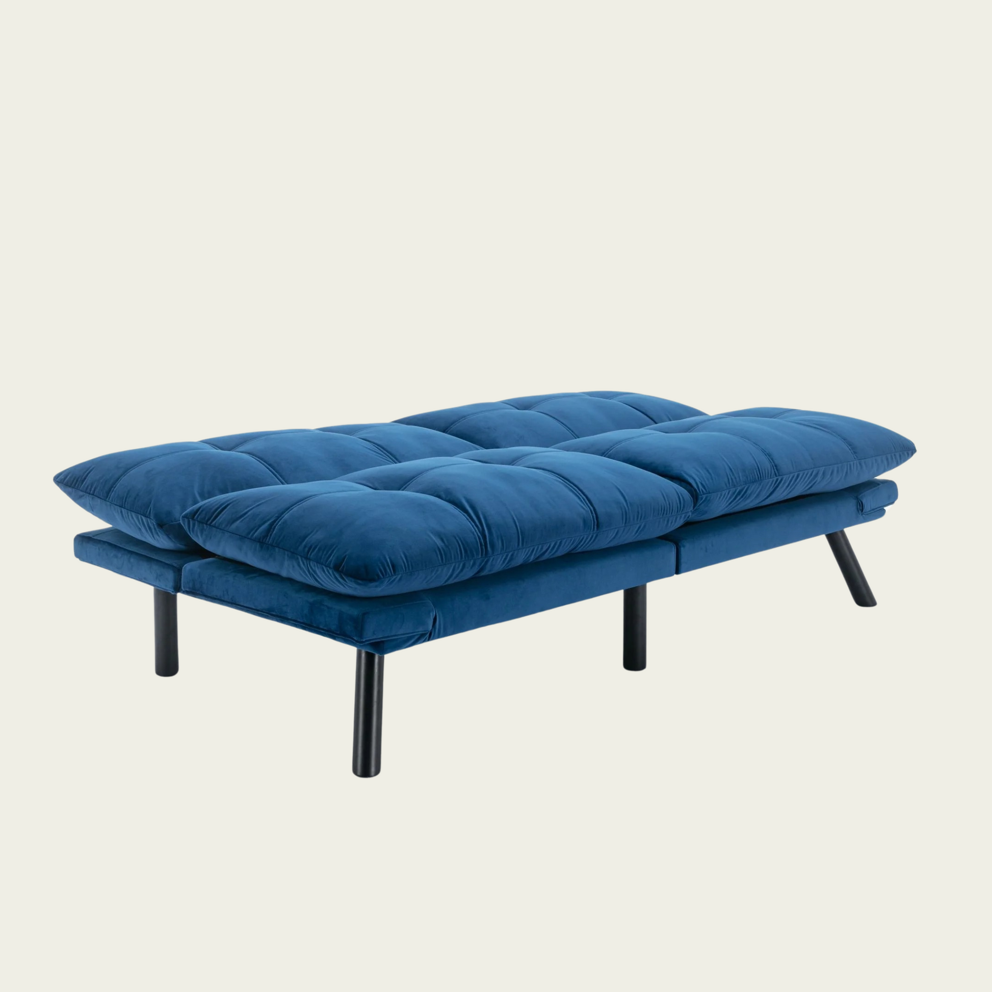 Navy Blue Convertible Folding Modern sofa Bed