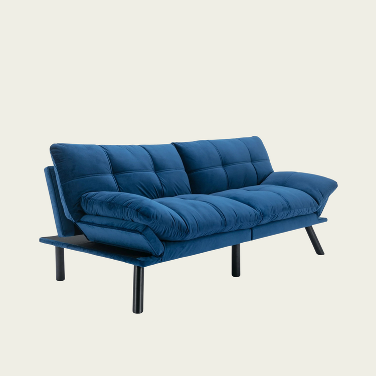 Navy Blue Convertible Folding Modern sofa Bed