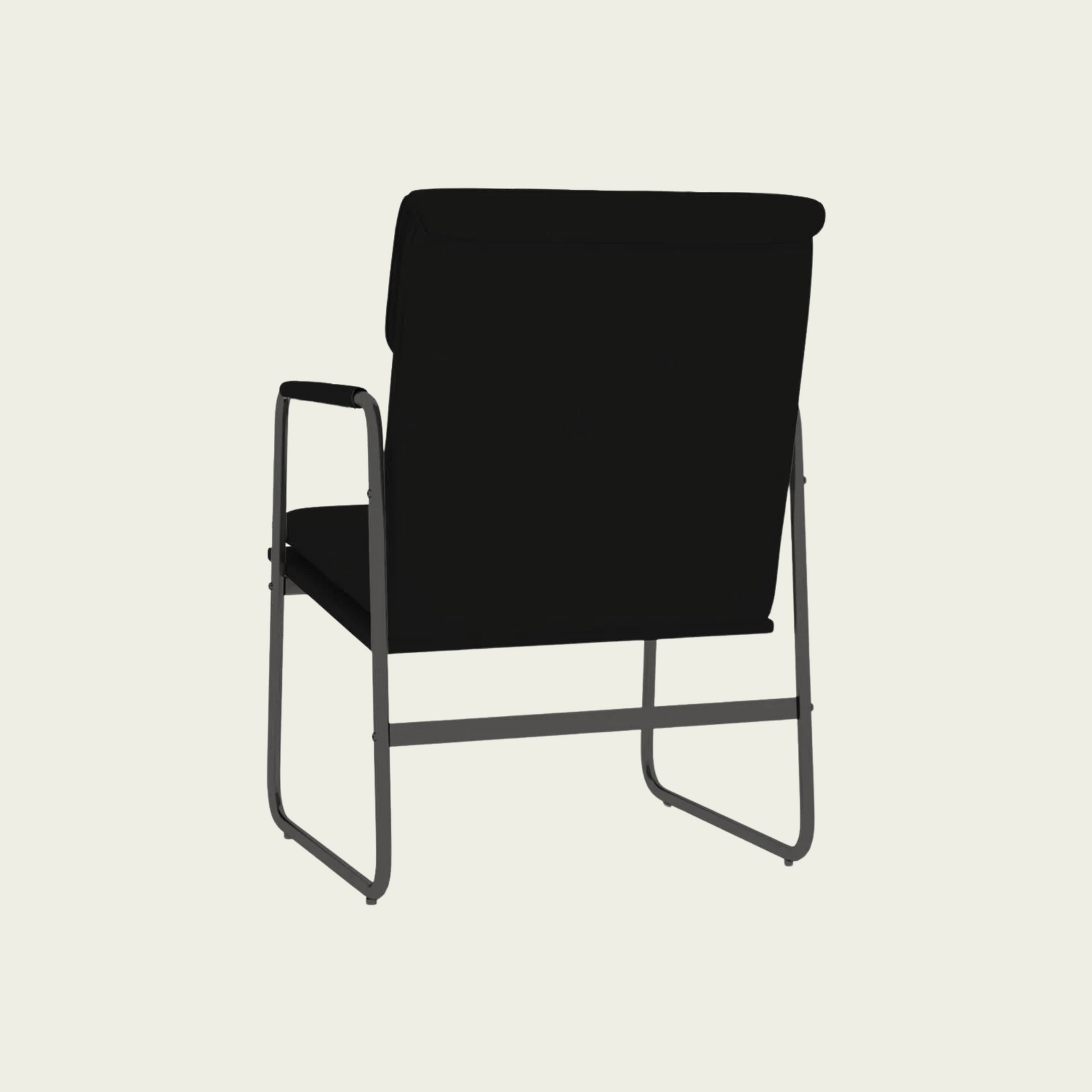 Lounge Chair Black 21.7"x25.2"x31.5" Faux Leather