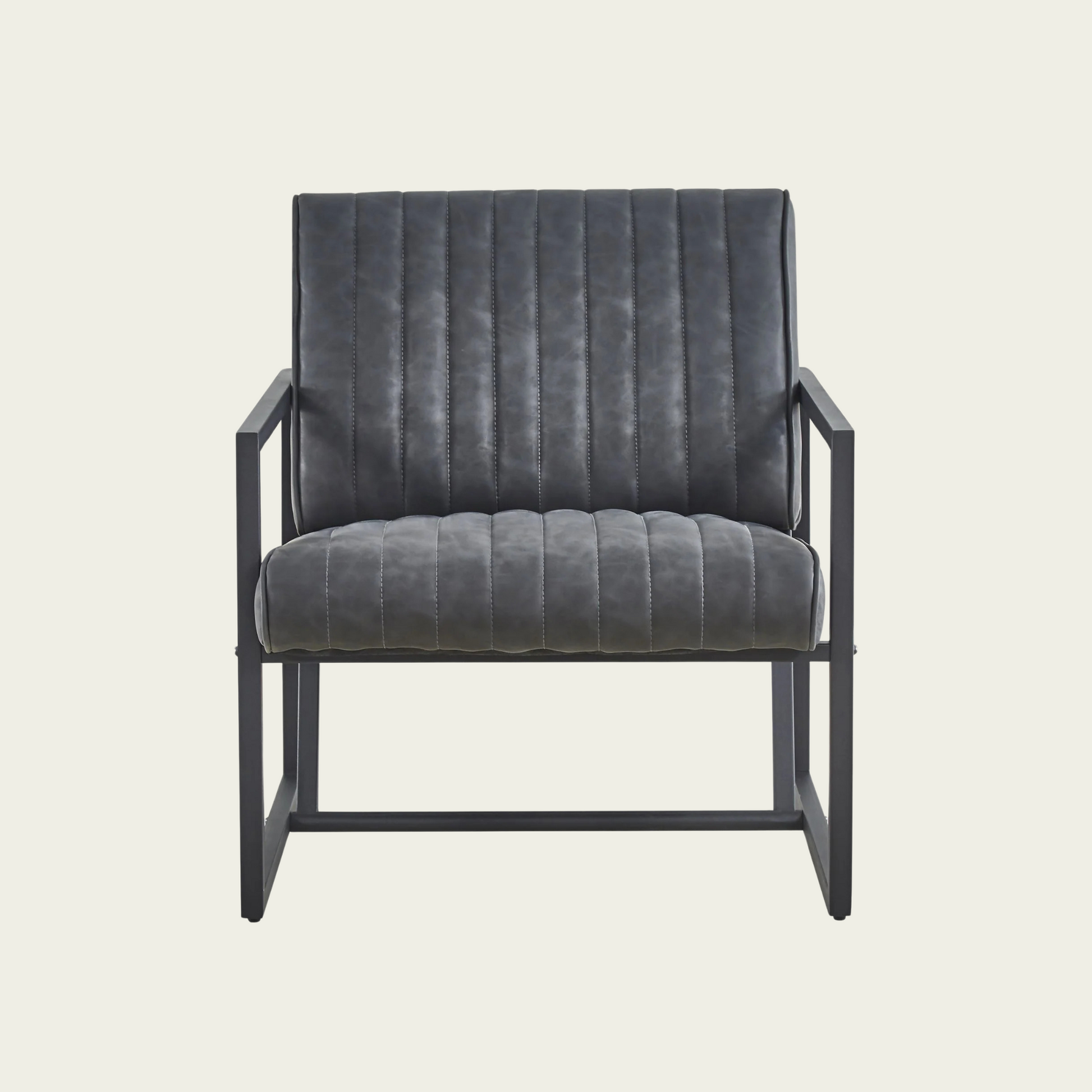 Modern design high quality PU(GREY)+ steel armchair, for Kitchen, Dining, Bedroom, Living Room