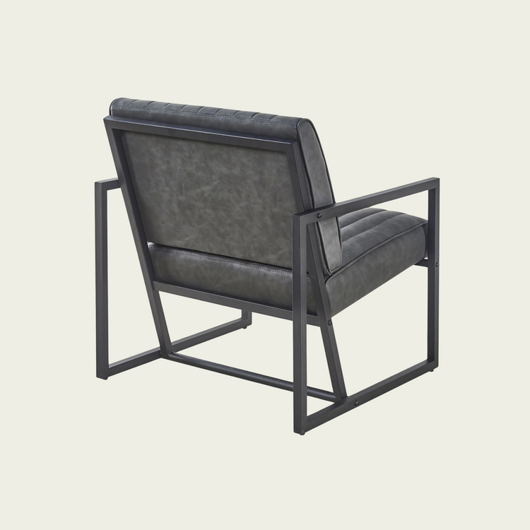 Modern design high quality PU(GREY)+ steel armchair, for Kitchen, Dining, Bedroom, Living Room
