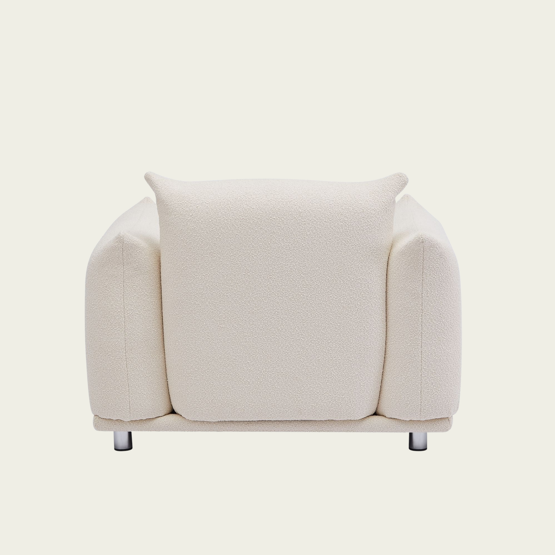 Sherpa Accent Chair Single Sofa 42"W Accent Chair for Bedroom Living room Apartment, Beige