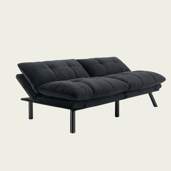 Black Convertible Folding Modern sofa Bed