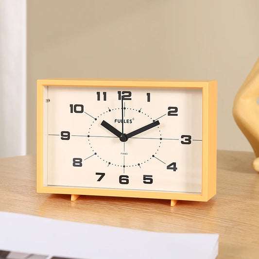 Square Vintage Mechanical Alarm Clock