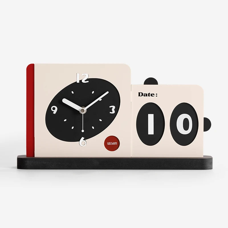 Modern Esthetic Double Clock Date Plate