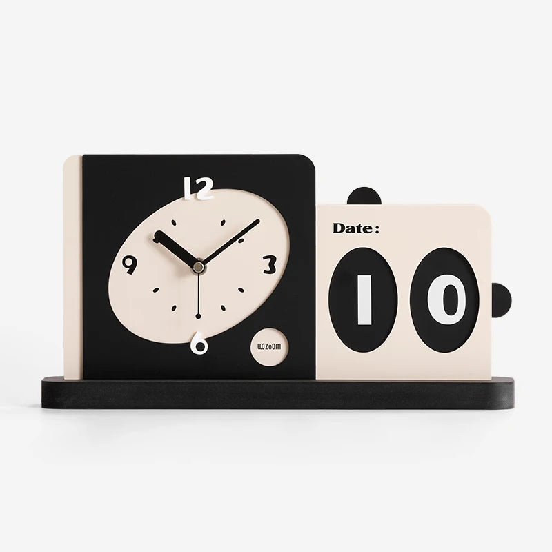 Modern Esthetic Double Clock Date Plate