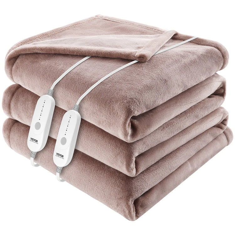 Heated Blanket Electric Throw, 84" x 90" Queen Size,